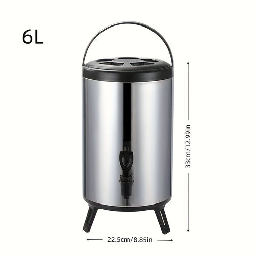 Insulated Beverage Dispenser w/ Tap 1.59-2.64 Gal Tea Juice Drink Server Handle