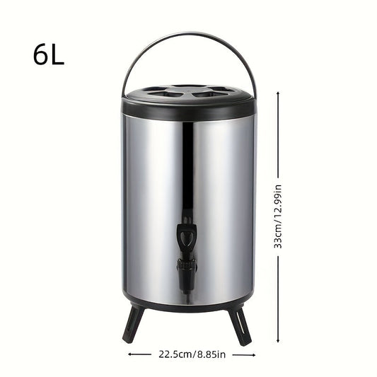 Insulated Beverage Dispenser w/ Tap 1.59-2.64 Gal Tea Juice Drink Server Handle