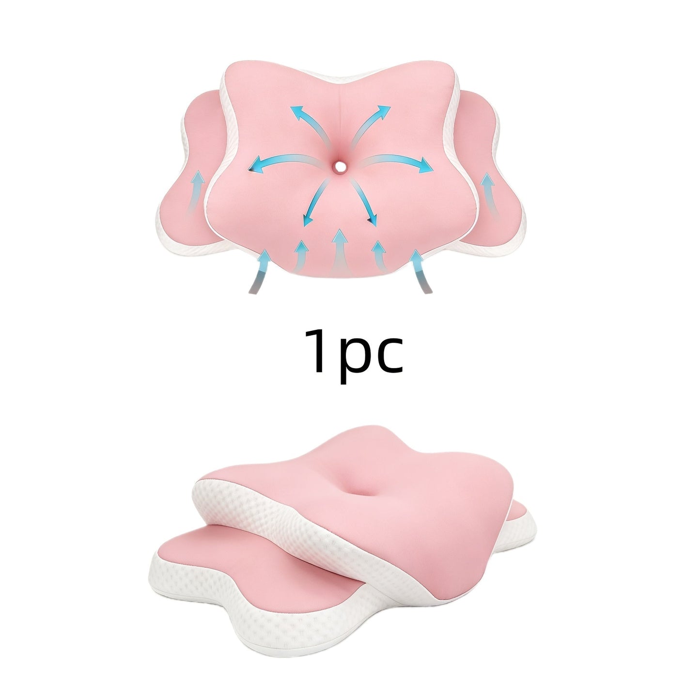 Ergonomic Cervical Memory Foam Pillow Cooling Bed Pillow Neck Support Sleep