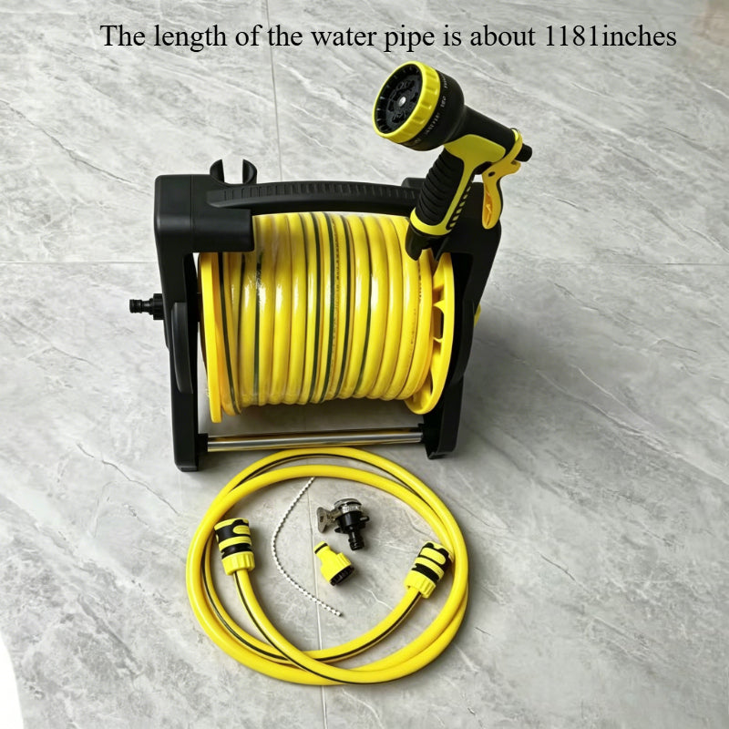 Automatic Retractable Water Hose Reel Set Garden Hose Spray Nozzle