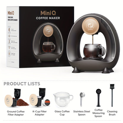 2 in 1 Single Serve Coffee Maker K Cup & Ground Coffee Brewer 4-8 Cup Size