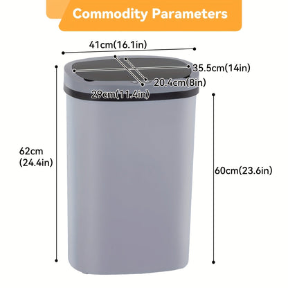 13 Gallon 50L Automatic Trash Can Touchless Motion Sensor Kitchen Garbage Bin