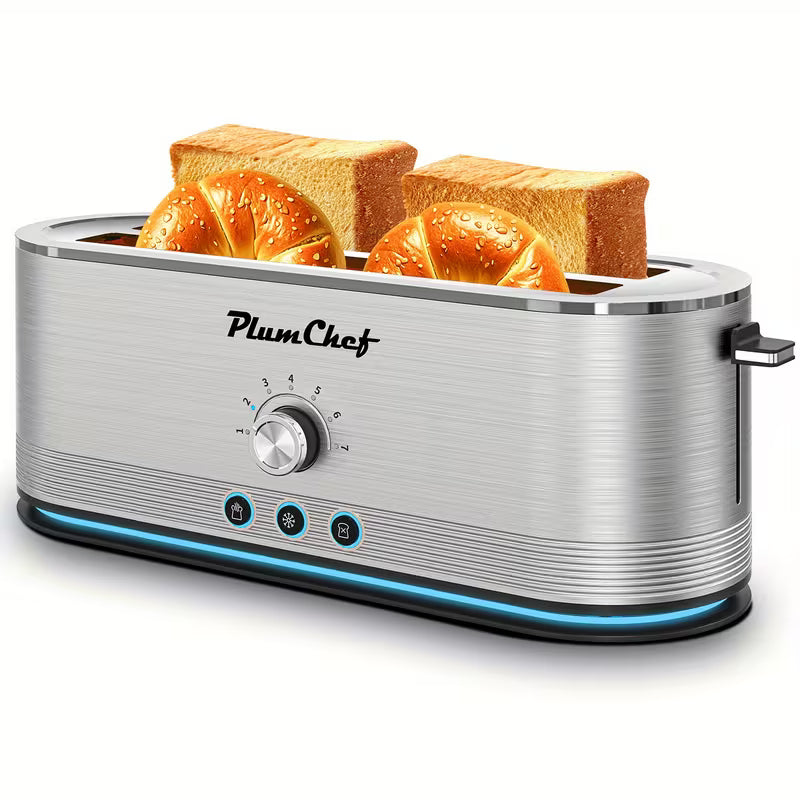 4-Slice Stainless Steel Toaster with 6 Browning Levels