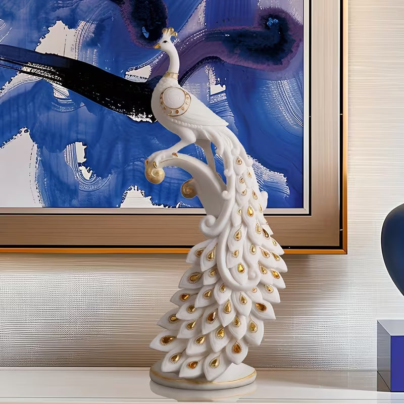 Modern Hand-Painted Resin Figurine – Elegant Tabletop Home Decor
