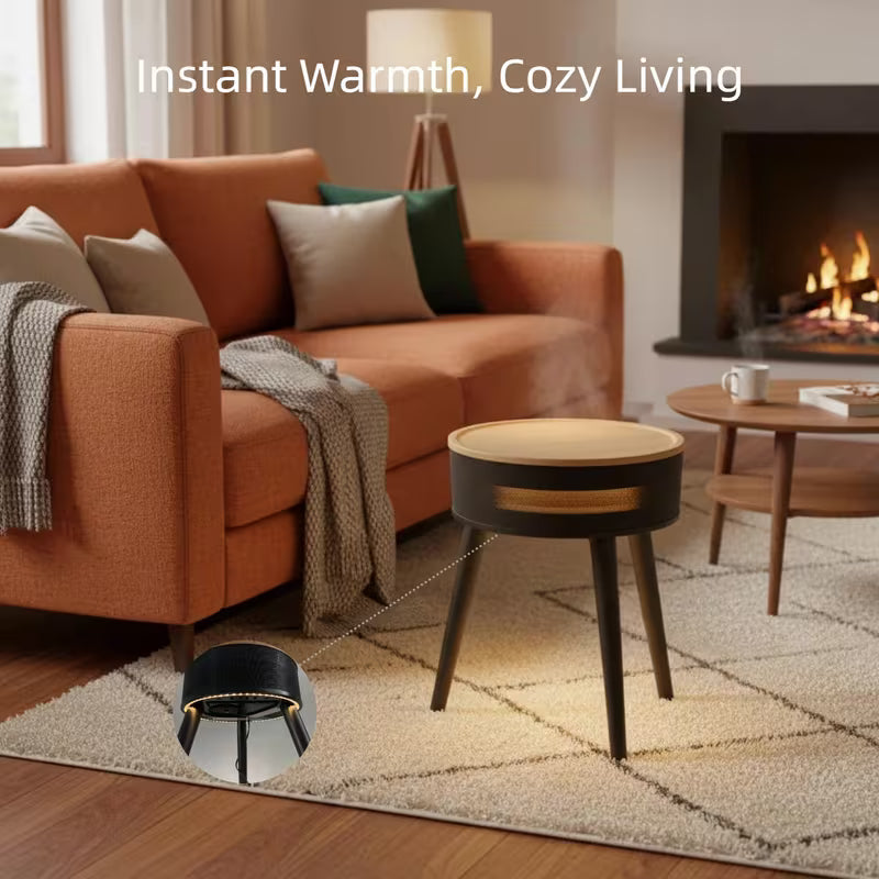 1500W PTC Ceramic Space Heater with LED Display, Remote Control, Oscillation & Adjustable Tripod Stand