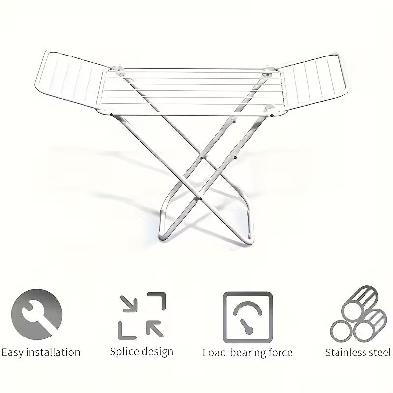 2-Tier Foldable Clothes Drying Rack