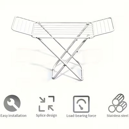 2-Tier Foldable Clothes Drying Rack
