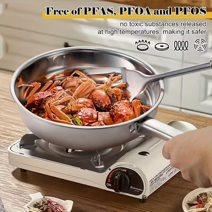 12-Piece Stainless Steel Cookware Set with Lids & Utensils – Induction Compatible Kitchen Pots and Pans