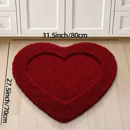 Soft Plush Bath Mat with Non-Slip TPR Backing