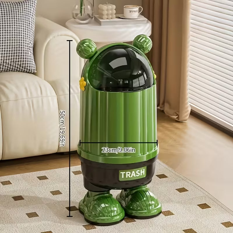 Cute Ear Covered Trash Can with Locking Lid