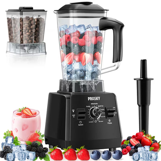 Professional Countertop Blender & Food Processor – 2400W, 25,000 RPM, 68 oz