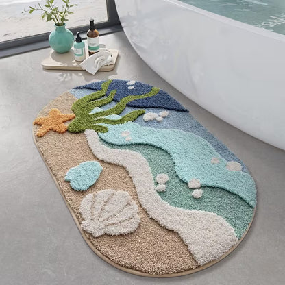 22 × 34 Inch Ultra-Absorbent Floor Mat – Quick-Drying Anti-Slip Mat for Bathroom & Kitchen