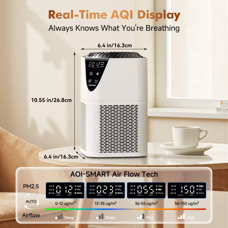 H13 True HEPA Air Purifier with Fragrance Diffuser