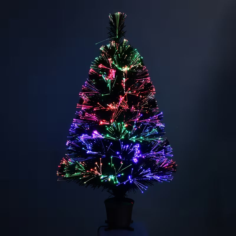 32-Inch Pre-Lit Fiber Optic Christmas Tabletop Tree