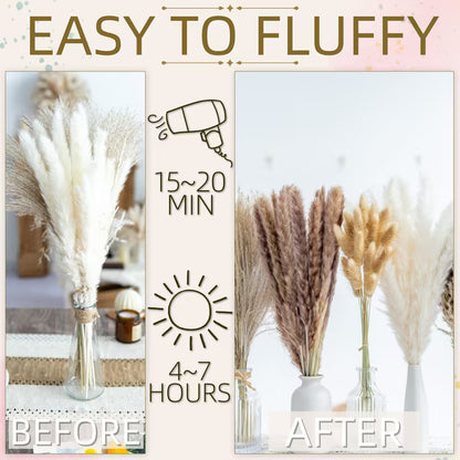 615-Piece Pampas Grass Decor Bouquet – Boho Dried Floral Arrangement