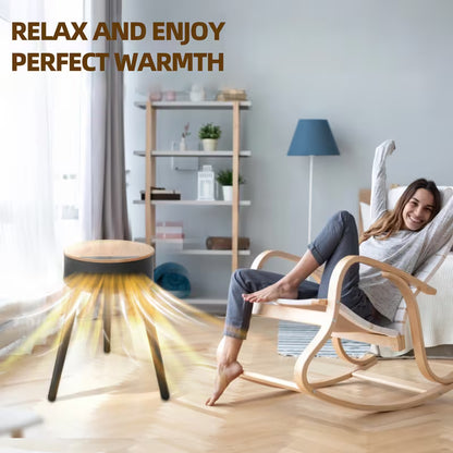 1500W PTC Ceramic Space Heater with LED Display, Remote Control, Oscillation & Adjustable Tripod Stand