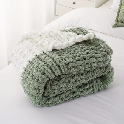 50 × 60 Inch Chunky Chenille Throw Blanket