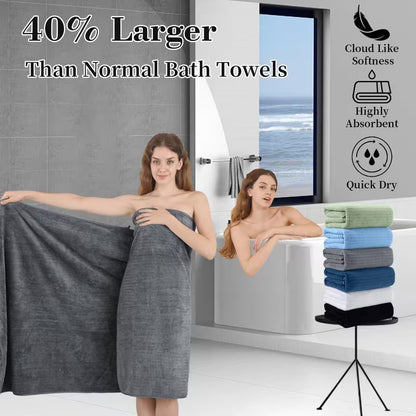 4-Pack Extra Large Bath Sheet Towels – 35 × 70 Inch Ultra Soft Microfiber