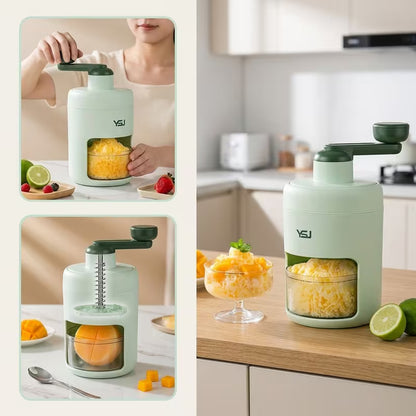 Manual Hand-Crank Ice Shaver & Crusher