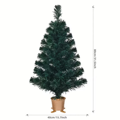 32-Inch Pre-Lit Fiber Optic Christmas Tabletop Tree