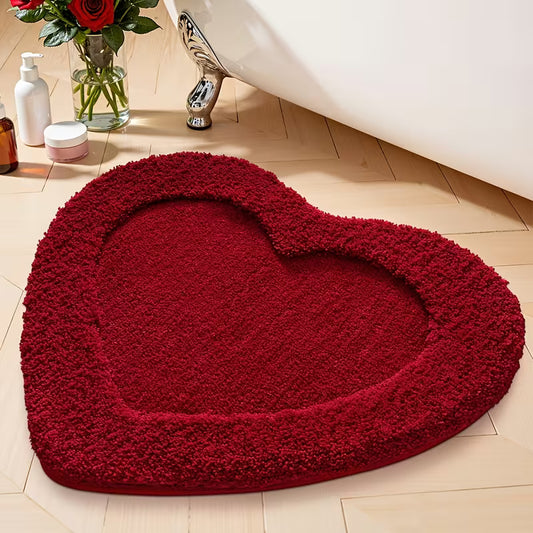 Soft Plush Bath Mat with Non-Slip TPR Backing