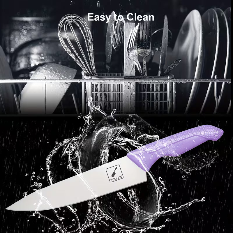 14-Piece Kitchen Knife Set with Block & Built-In Sharpener