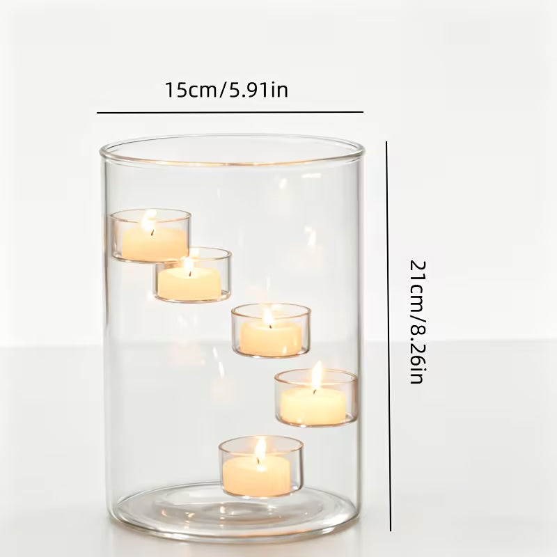 Extra Large Glass Hurricane Candle Holder