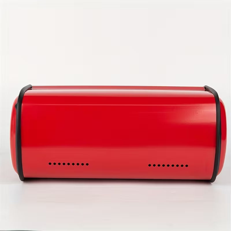 Stainless Steel Bread Storage Box with Strawberry Lid, Waterproof Kitchen Countertop Organizer for Bread, Pastries & Snacks