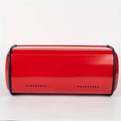 Stainless Steel Bread Storage Box with Strawberry Lid, Waterproof Kitchen Countertop Organizer for Bread, Pastries & Snacks