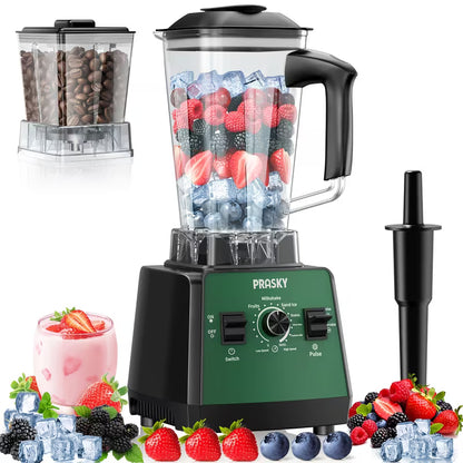 Professional Countertop Blender & Food Processor – 2400W, 25,000 RPM, 68 oz