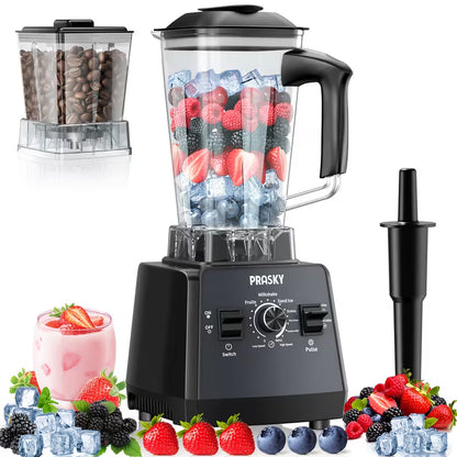 Professional Countertop Blender & Food Processor – 2400W, 25,000 RPM, 68 oz