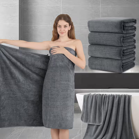 4-Pack Extra Large Bath Sheet Towels – 35 × 70 Inch Ultra Soft Microfiber