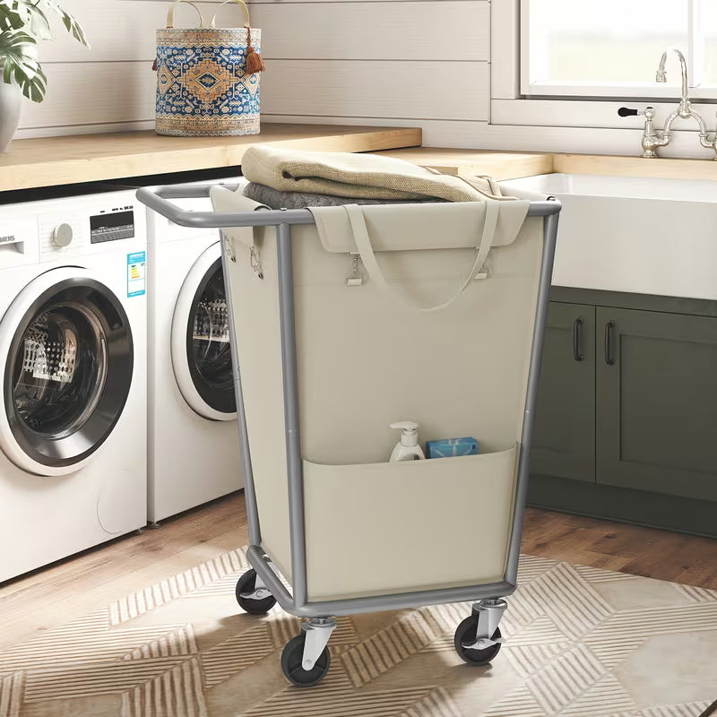 130L Rolling Laundry Hamper with Removable Bag