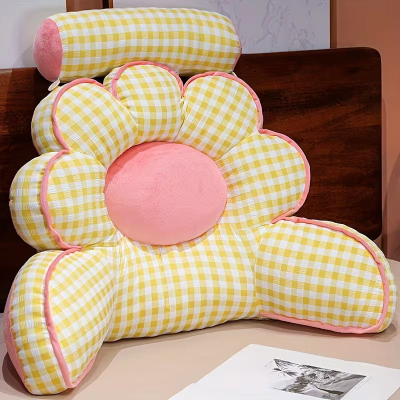 Sunflower Bed Cushion with Fabric Cover